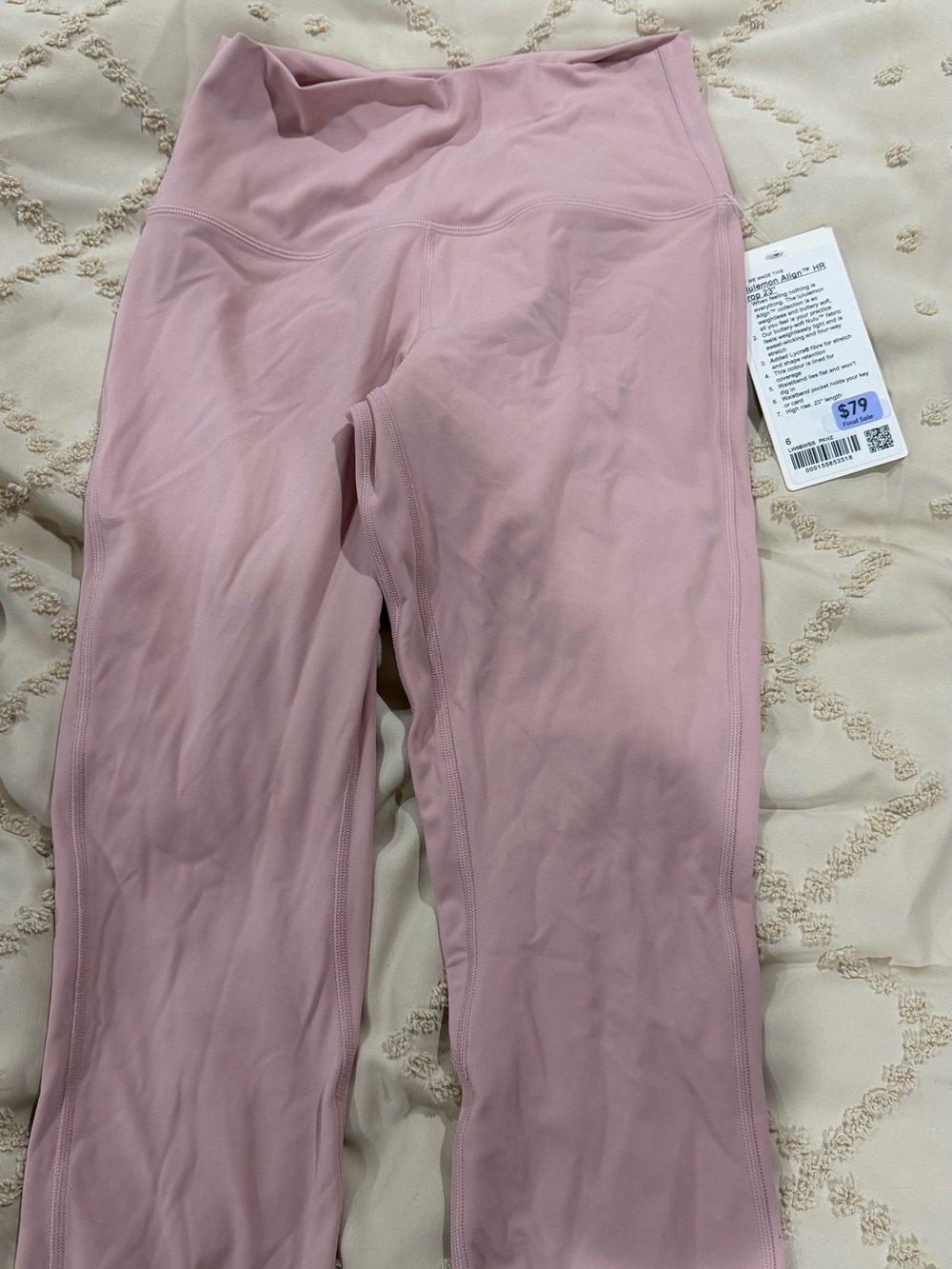 lululemon athletica Girls' pink haze Performance Leggings